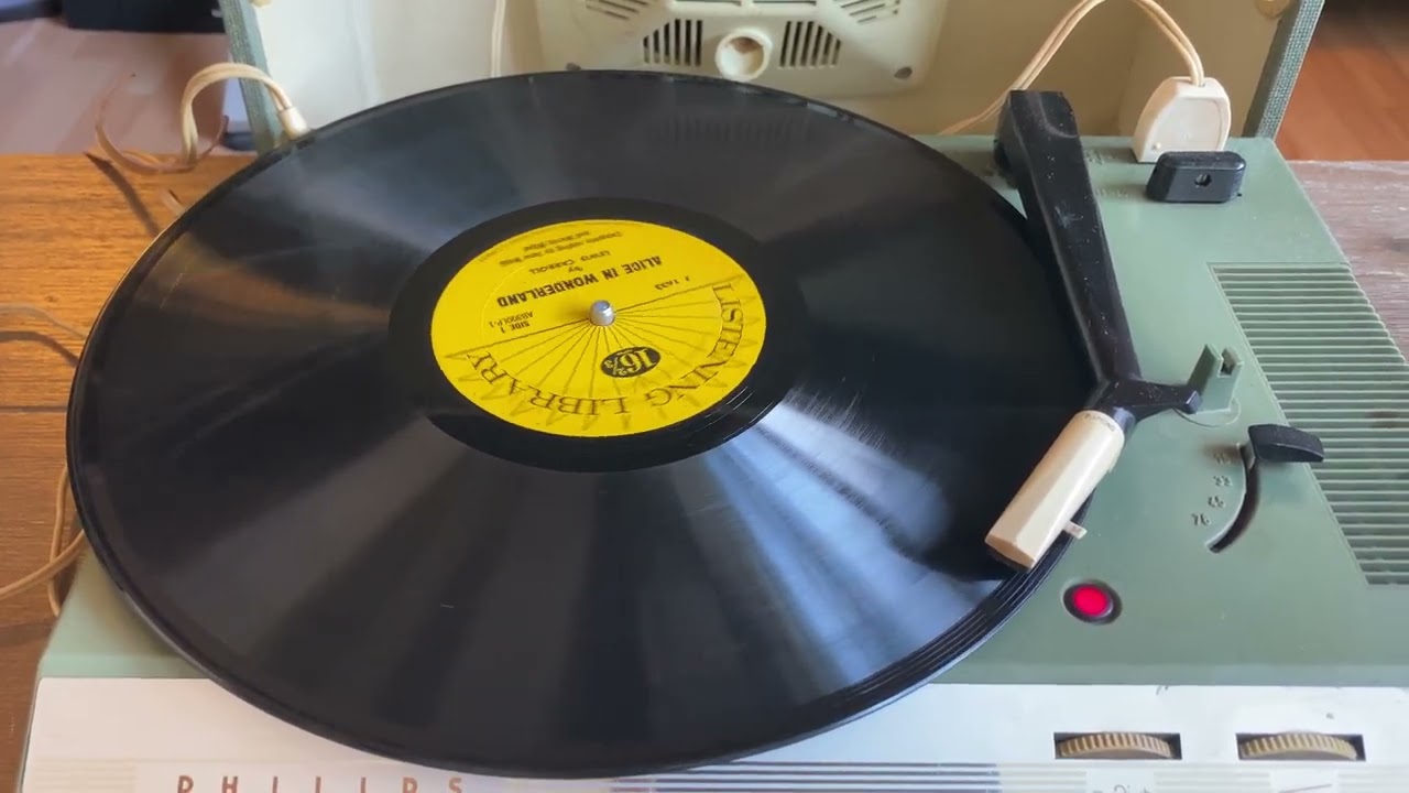 Alice In Wonderland (partial) 16 2/3 RPM record