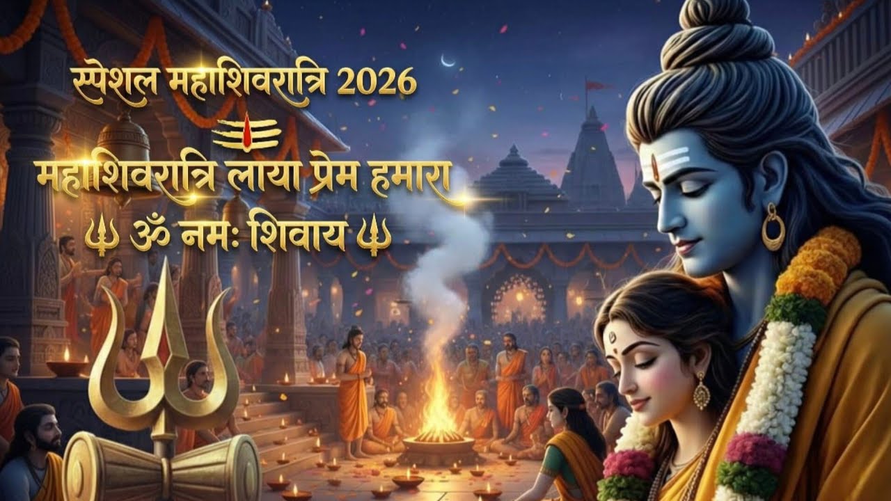 महाशिवरात्रि 2026 🔱 महाशिवरात्रि लाया प्रेम हमारा ❤️ | शिव पार्वती का दिव्य मिलन |
