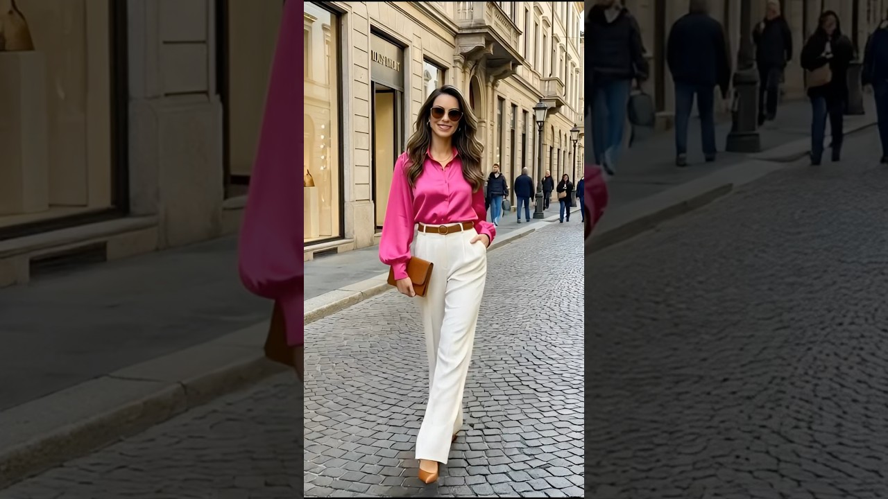 👚5060 블라우스로 우아하고 날씬해지는 코디|Elegant Blouse & Wide Trousers for Women 50+ #중년패션코디 #fashionover50 #moda