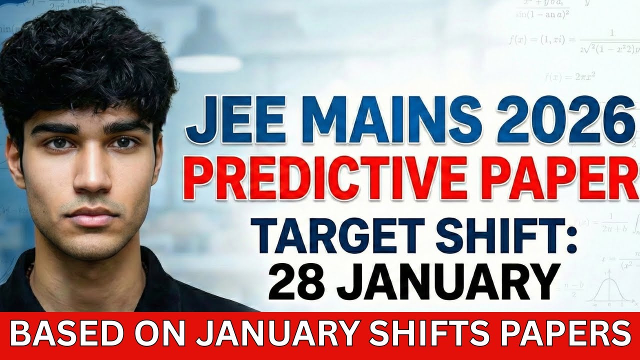 EE Mains 28 Jan Predictive Paper🛑 Don't Enter Exam Hall Without Solving THIS!