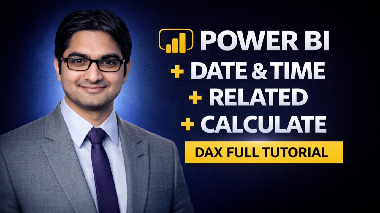 Power BI Date & Time + RELATED + CALCULATE Explained | DAX Full Tutorial