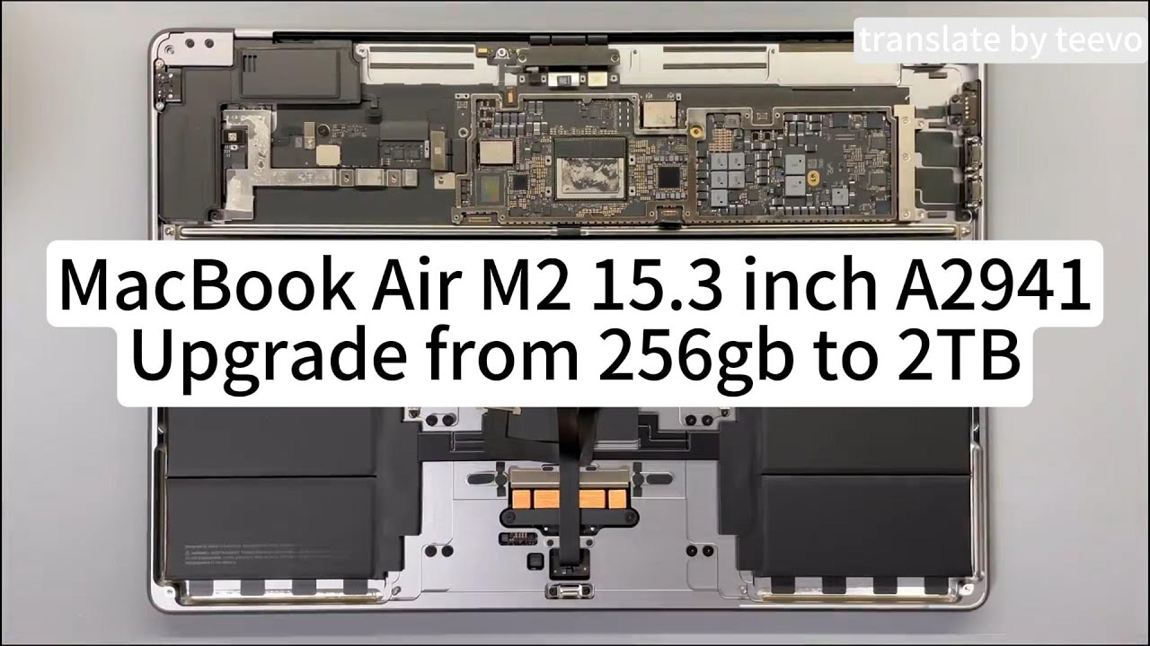 MacBook Air M2 15.3-inch A2941 SSD Nand Storage Upgrade: 256GB to 2TB - Maximize Storage & Speed!