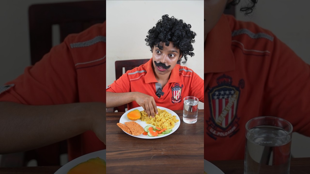 Me VS Maa Vs Papa | At Lunch Time😂LPG Crisis #shorts #comedy #funny #ashortaday #lunch #minkutinku