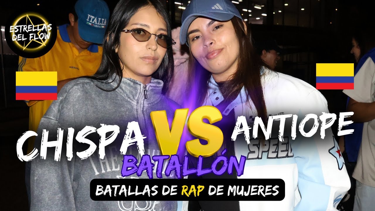 🔥BATALLON 🇨🇴CHISPA vs ANTIOPE🇨🇴 Batallas de freestyle rap | Octavos Estrellas del Flow Colombia🏆