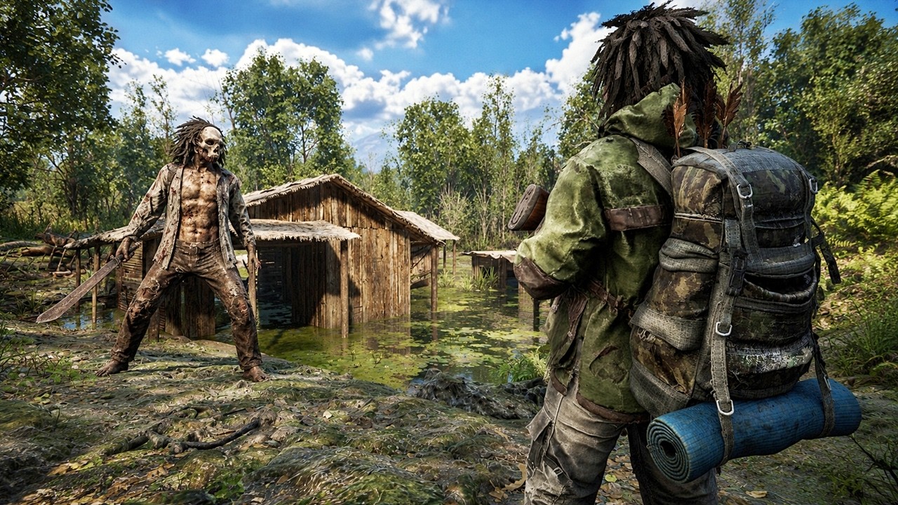 ESSE JOGO VAI TE SURPREENDER! | SOBREVIVENDO em UMA FLORESTA ULTRA REALISTA com NATIVOS HOSTIS!