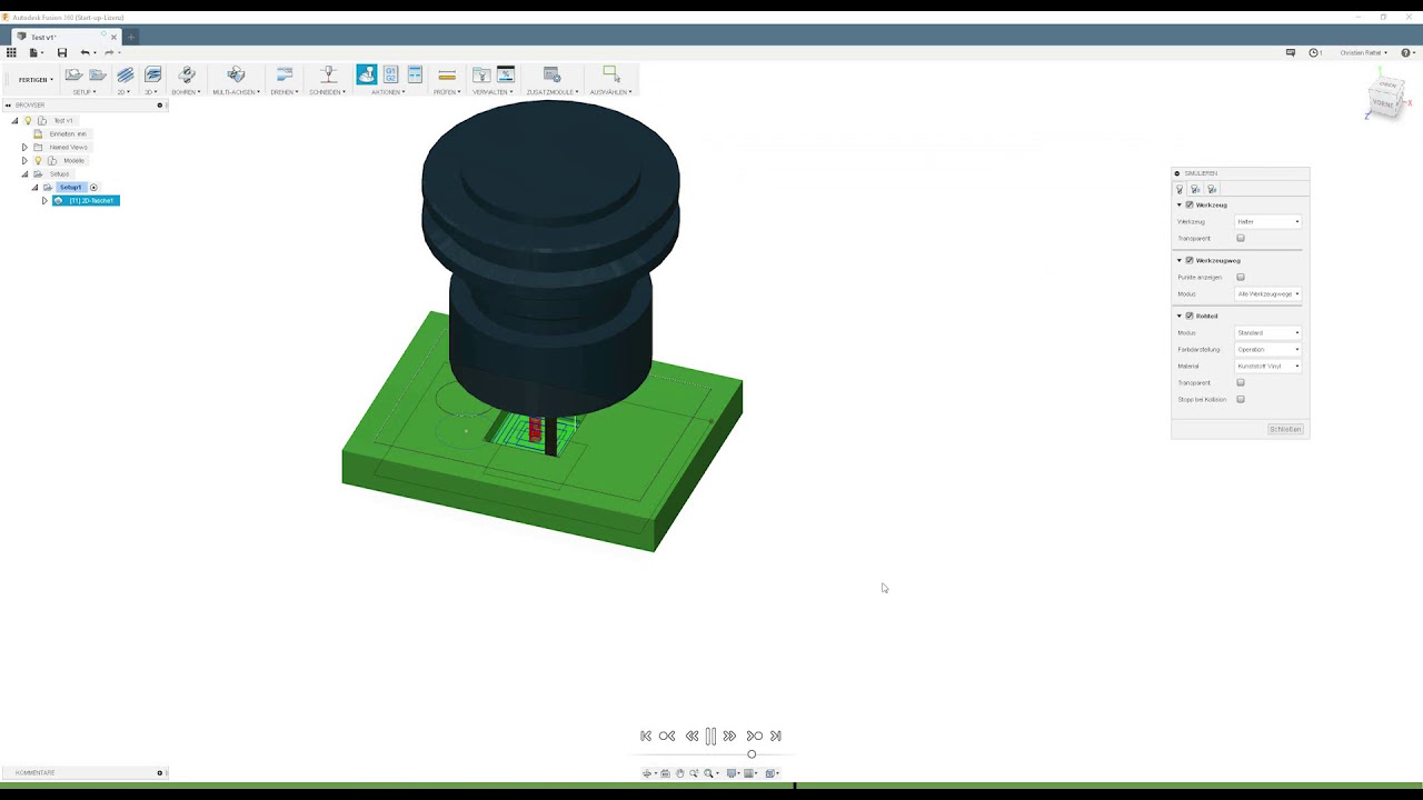 Fusion Workflow mit dem Eding Post Prozessor