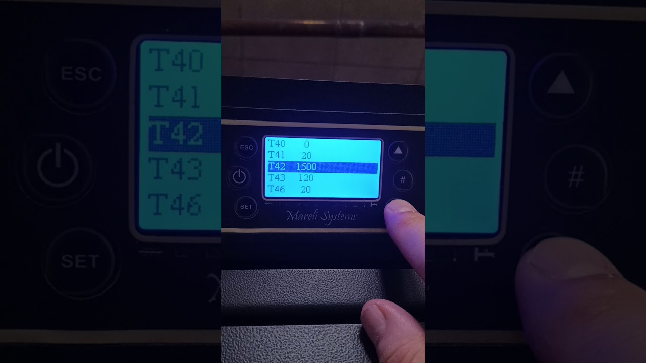 Mareli PB24 sistemski meni