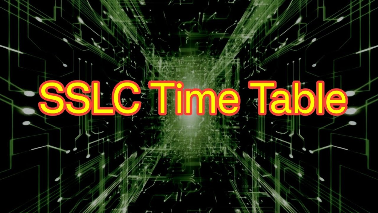 SSLC Time Table 2026 / #sslcPublic examTimetable 2026 / Annual exam time table