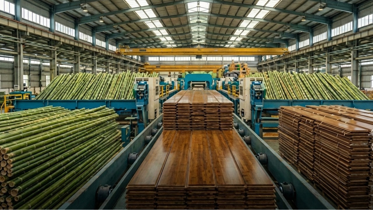 Bamboo to Carbonized Flooring – Factory Tour | How Sustainable Flooring Is Engineered