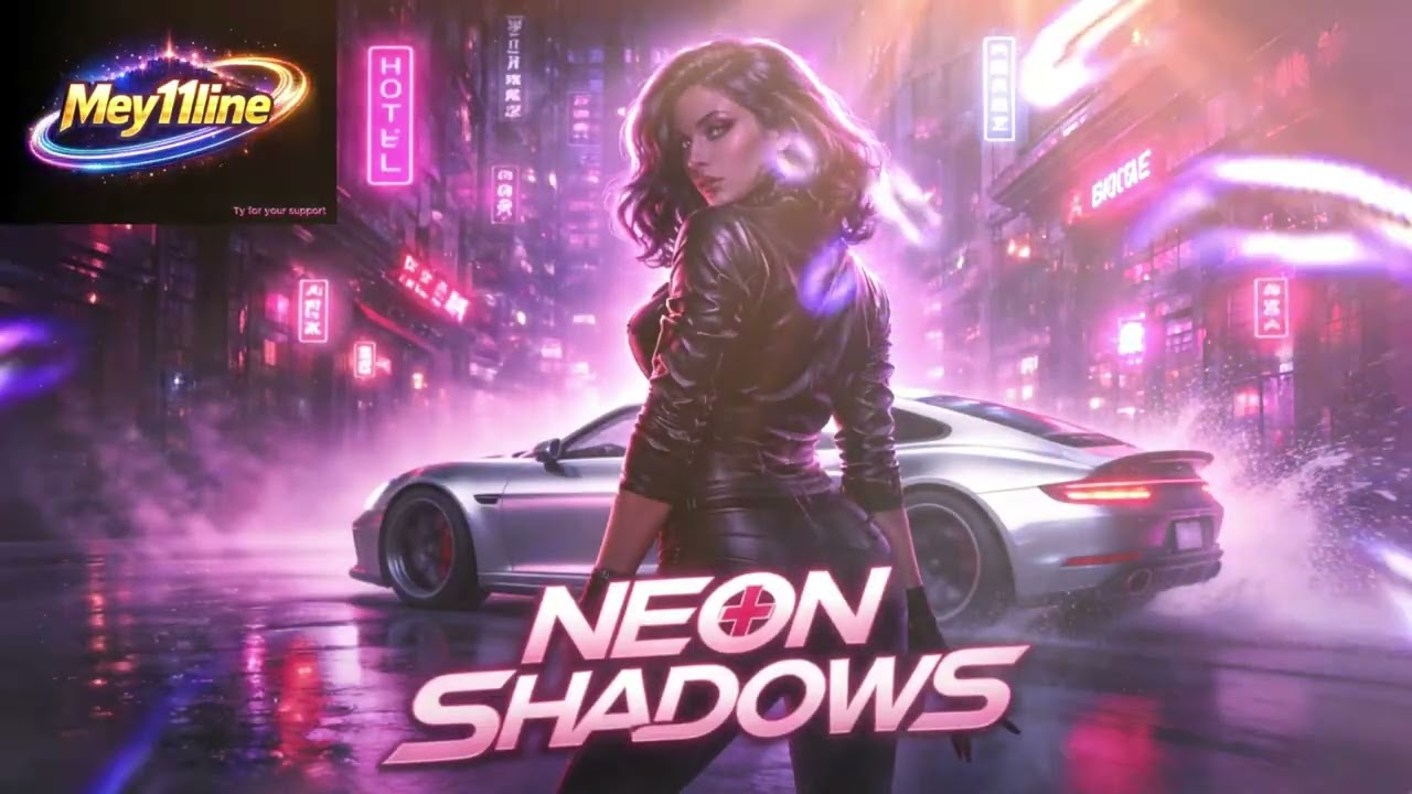 NEON SHADOWS (Synthwave Retrowave) Mey11line Official Music Video