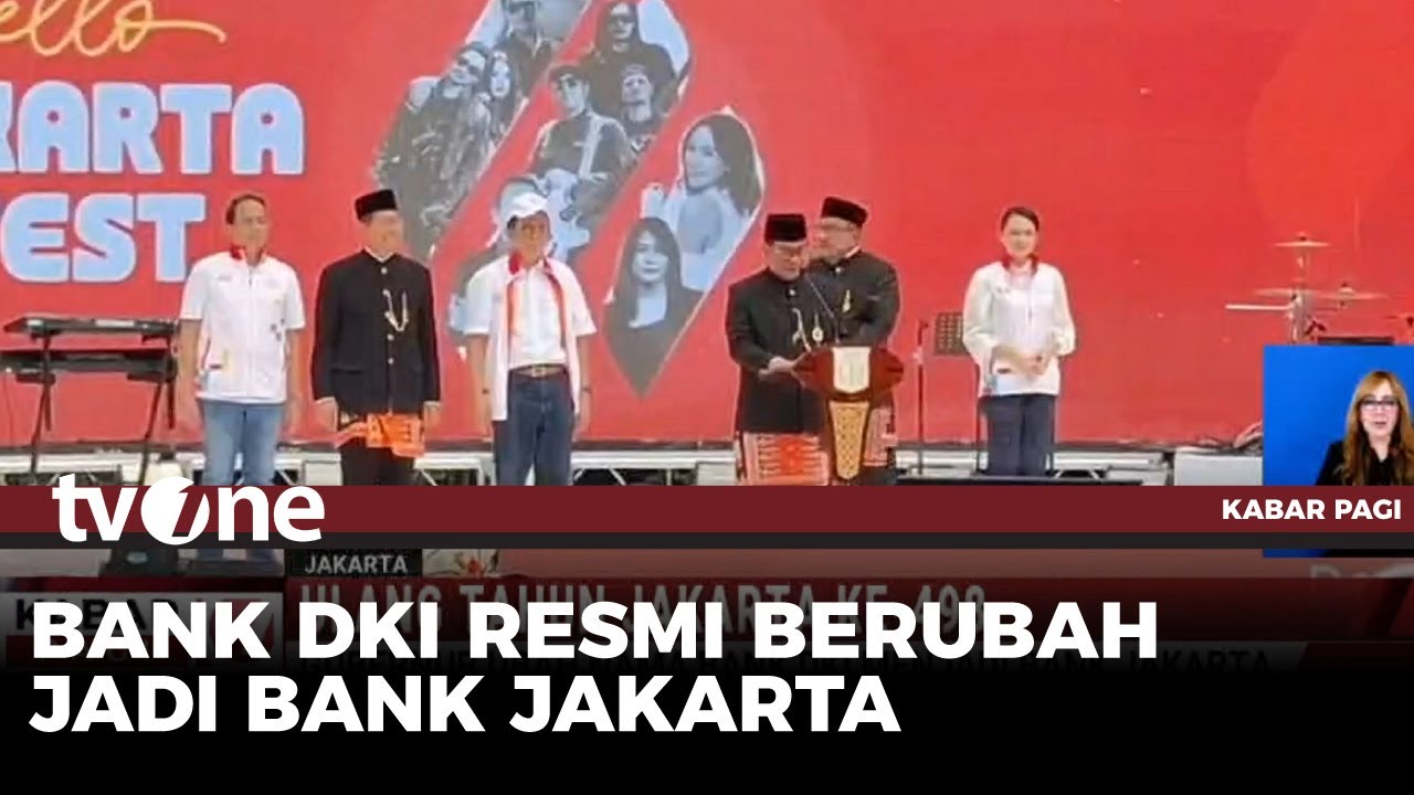 Bank DKI Resmi Ganti Nama Jadi Bank Jakarta | Kabar Pagi tvOne