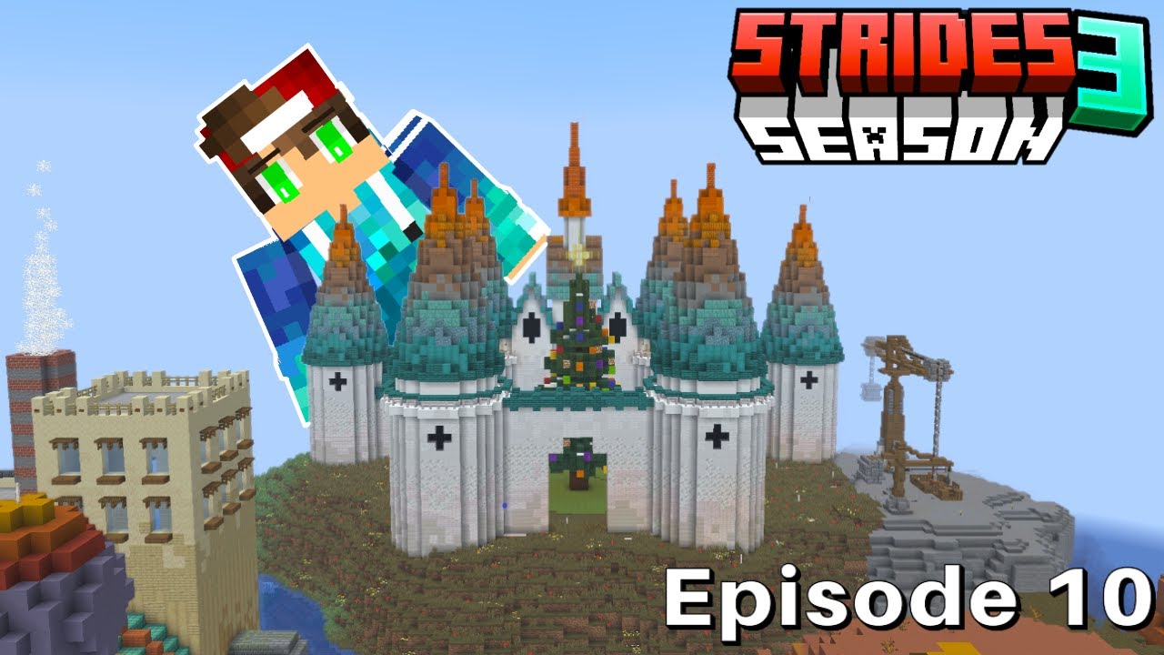 Я построил своему другу замок в Minecraft! - Эпизод 10 - Strides SMP, 3 сезон