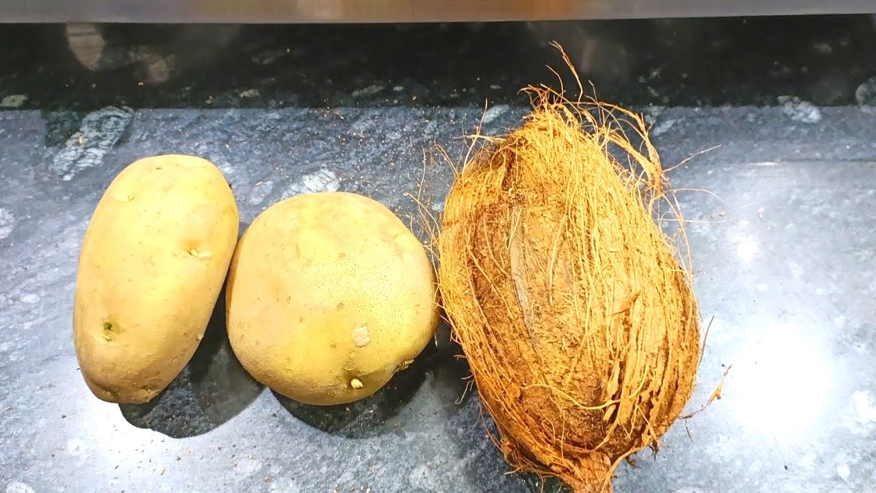नारियल आलू की ऐसी जोरदार रेसिपी खा के उंगलिया ही नहीं प्लेट भी चाट चाट के खायेंगे Nariyal Aloo Sabji