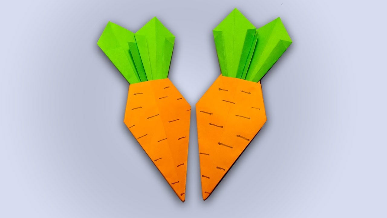 Carrot Paper Origami | DIY Craft
