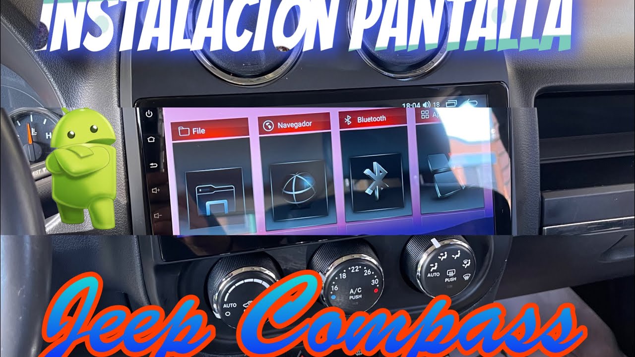 Instalación estéreo android jeep compás 2010-2015
