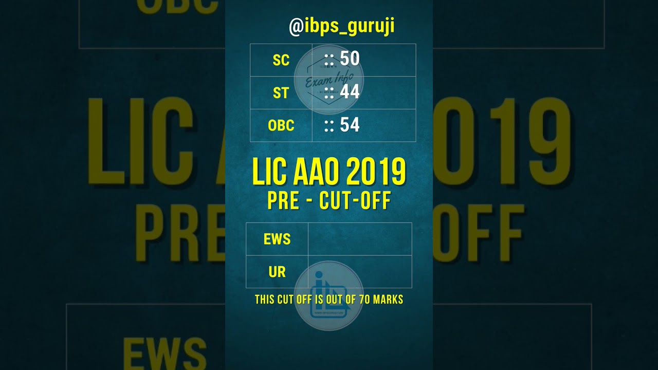 💡 LIC AAO Prelims 2019 Cut Off - Guess and Comment for 2023? #shorts #licaao #ytshort #govtjobs