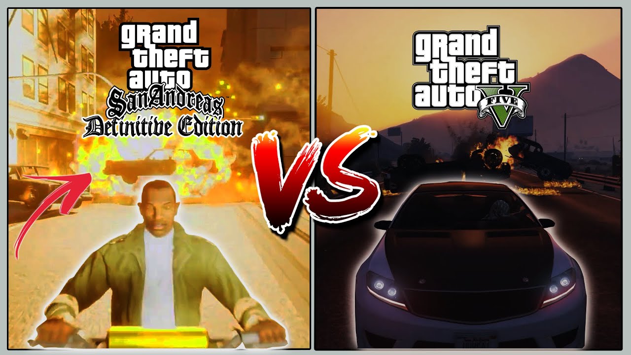 GTA S.A. Окончательное издание против GTA V