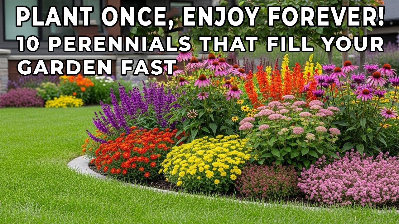 Plant Once, Enjoy Forever! 10 Perennials That Fill Your Garden FAST