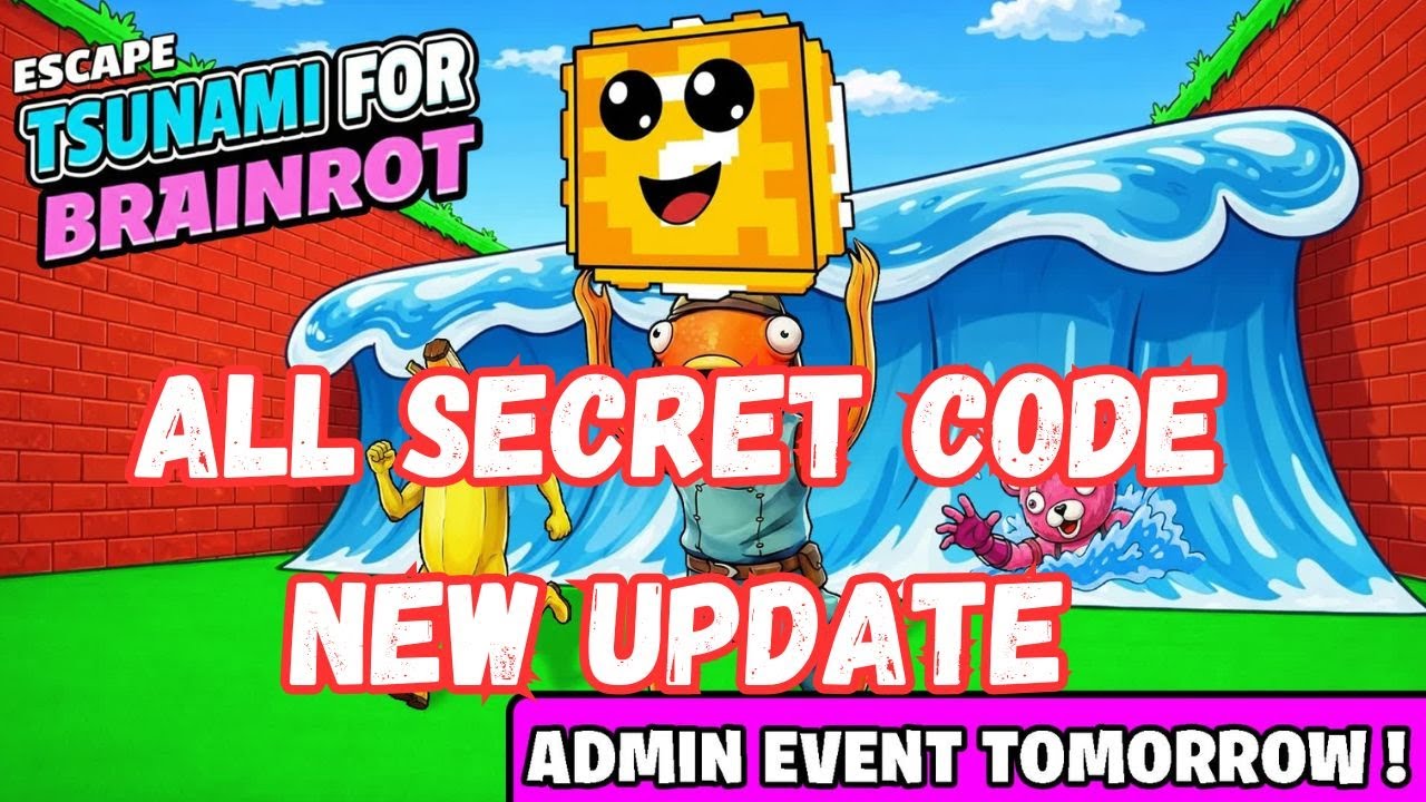 ESCAPE TSUNAMI FOR THE BRAINROTS MAP FORTNITE CREATIVE Gako - ALL SECRET CODES, Admin Event TODAY
