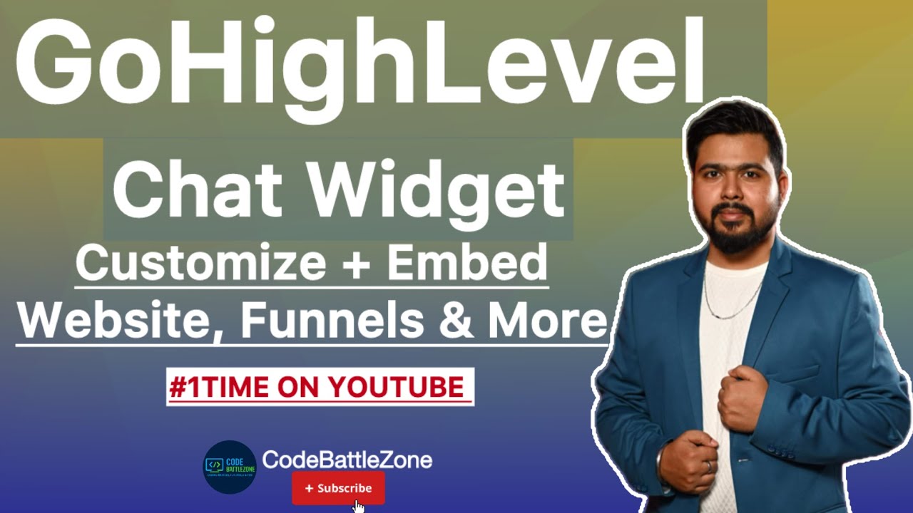 GoHighLevel Chat Widget Tutorial || Customize & Embed on Websites, Funnels & External Sites [2025]