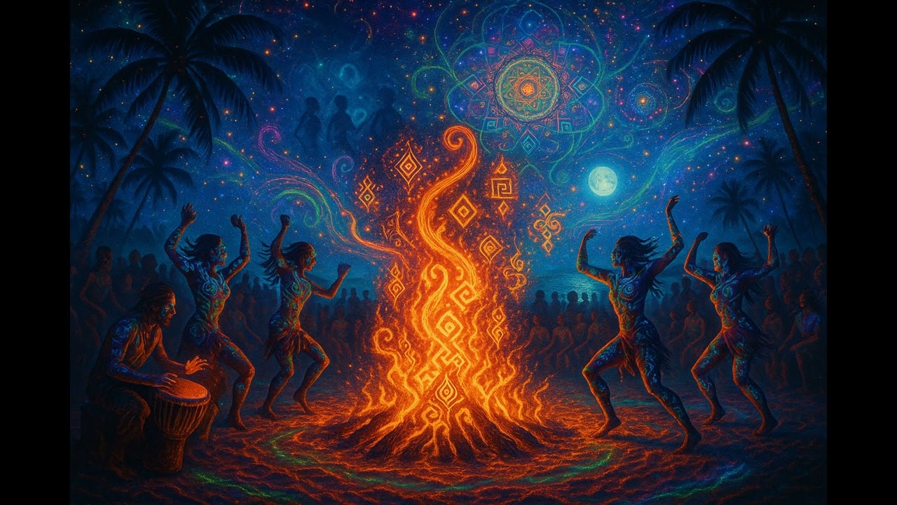 🎵 Tribal Fire: Primal Goa Psytrance Journey | AI by Acure8