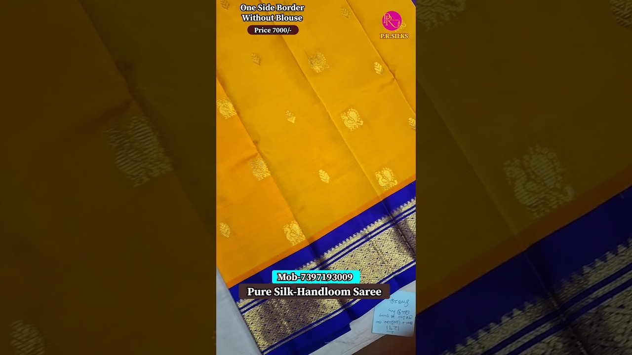 🤩Most Beautiful Korvai-Pure Silk Saree👌P.R.SILKS🌈Mob-7397193009#prsilk#bridal#trending#thirubhuvanam