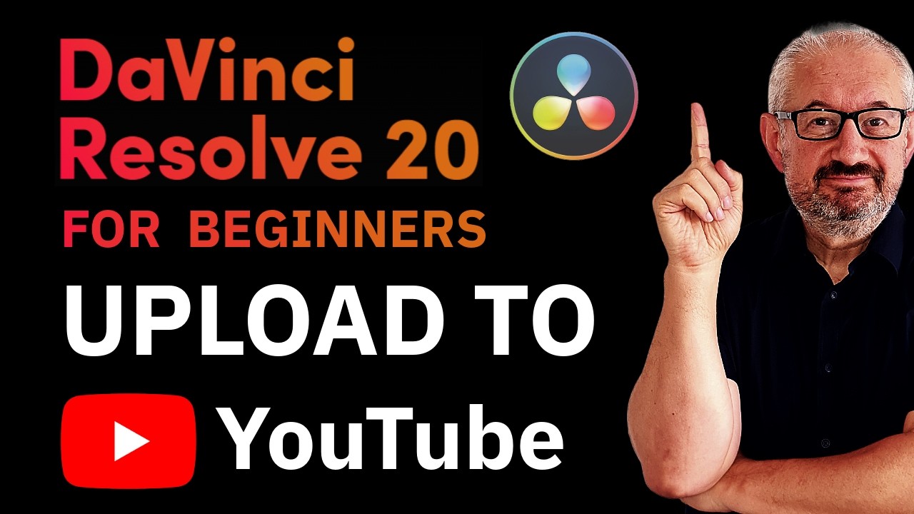 Экспортируйте видео и загружайте на YouTube из Davinci Resolve 20 ep16 для начинающих и более 40 ...