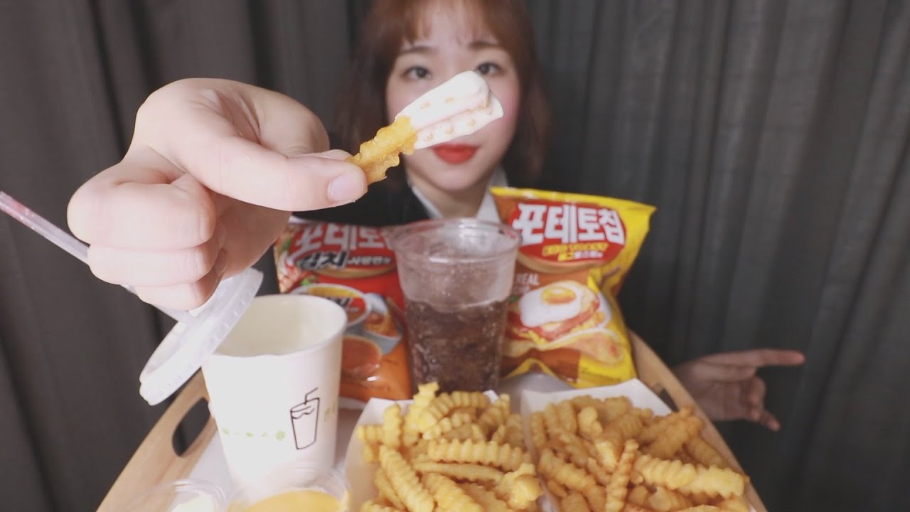 수다 먹방 ASMRㅣ옛날느낌! 감자칩과 콜라 그리고 감자튀김ㅣ연애 후 이별 후유증과 이별 극복법