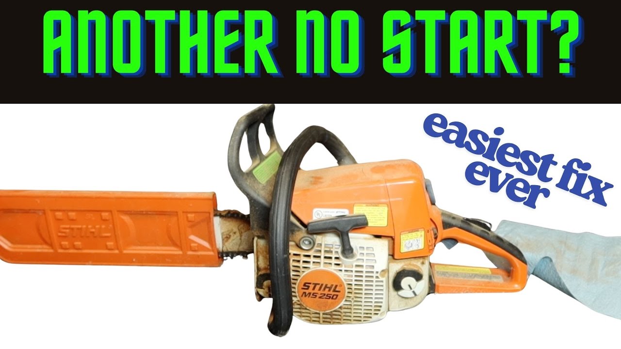 Stihl ms 250 не заводится, и немного повозился с цепью. Неужели всё так просто?