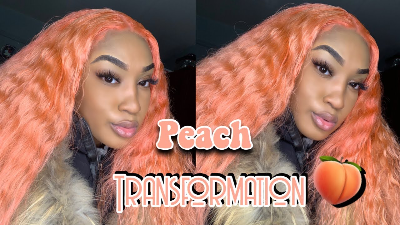 EASY PASTEL PEACH HAIR |WATER COLOR METHOD| FT: EULLAIR HAIR
