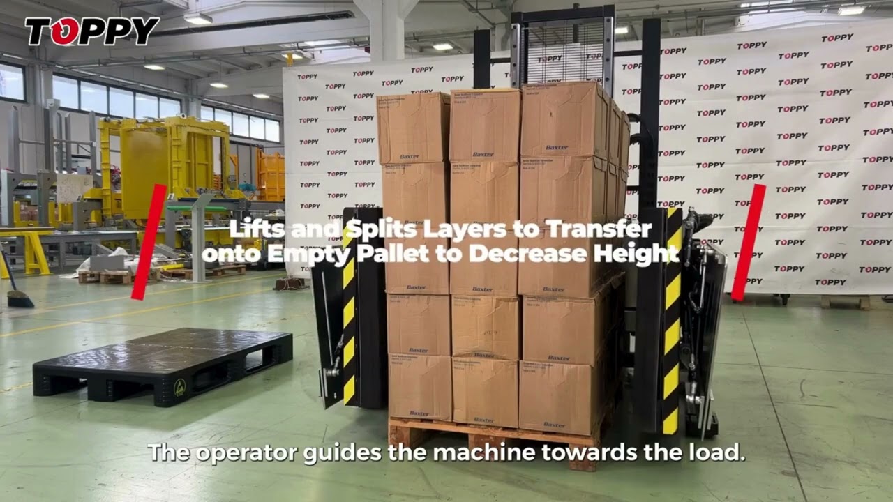 Pallebytter - Layer picker Mobil Side Press Splitter med Falcon Wings