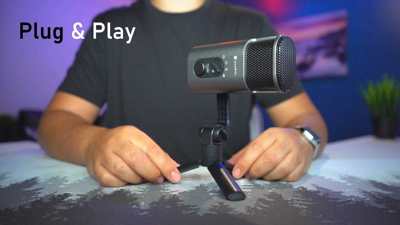 Plug & Play USB Computer Podcast Condenser Microphone - Yhemi