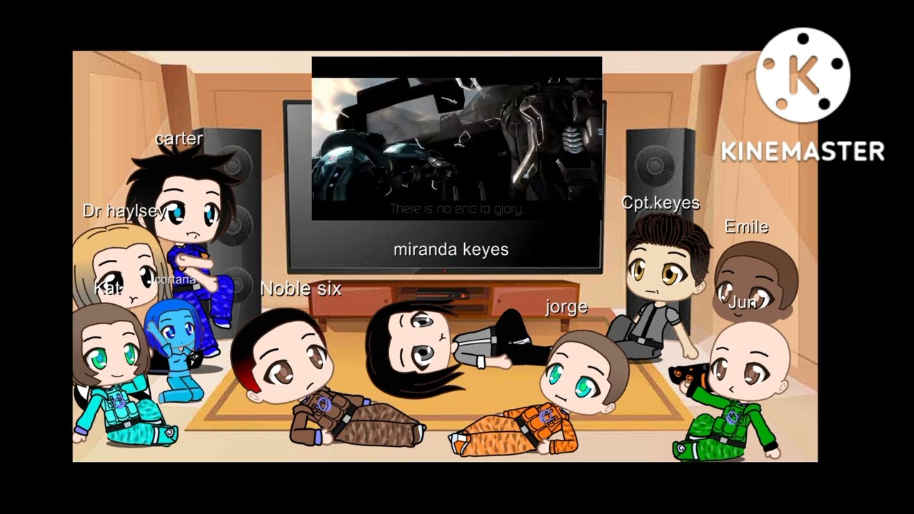 Noble team and keyes,miranda and keyes react to fallen soliders