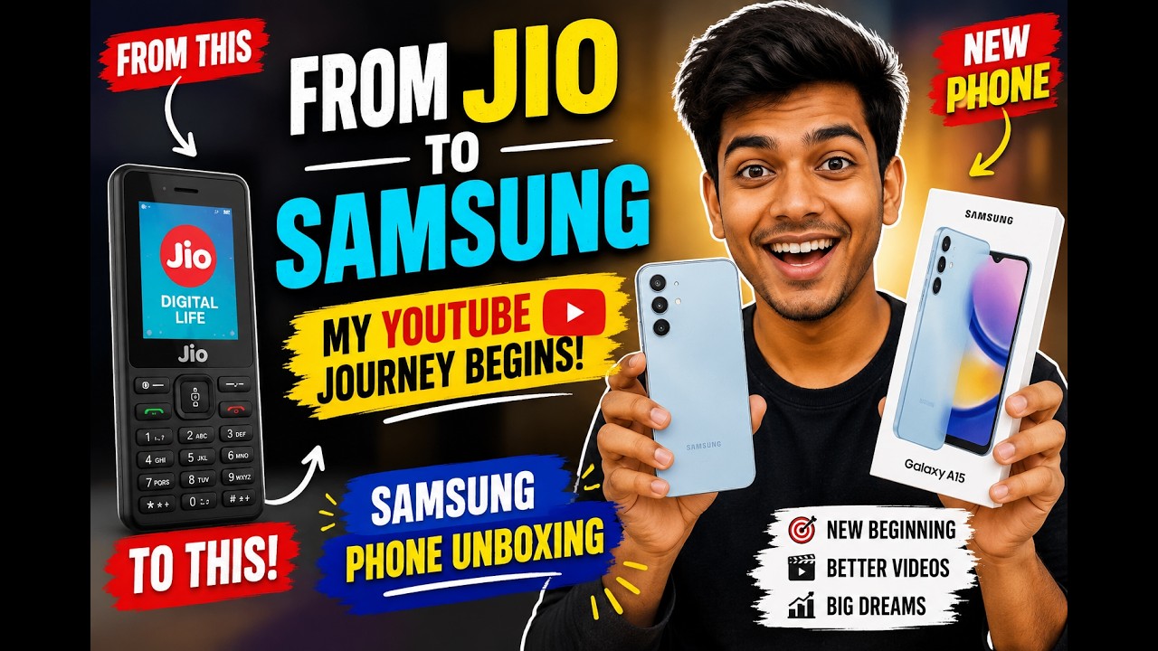 Samsung Phone Unboxing 📱 | From Jio Keypad to My YouTube Journey 🎥 ⭐
