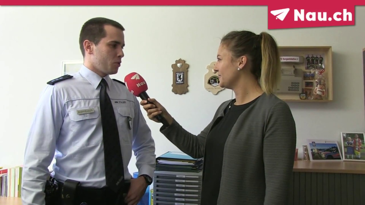Deutscher Polizist im Praktikum bei der Kantonspolizei Appenzell Ausserrhoden