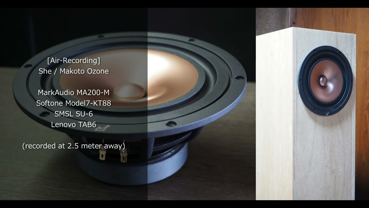 [Air-Recording] MarkAudio MA200-M+Softone Model7-KT88 - She/Makoto Ozone(recorded at 2.5 meter away)