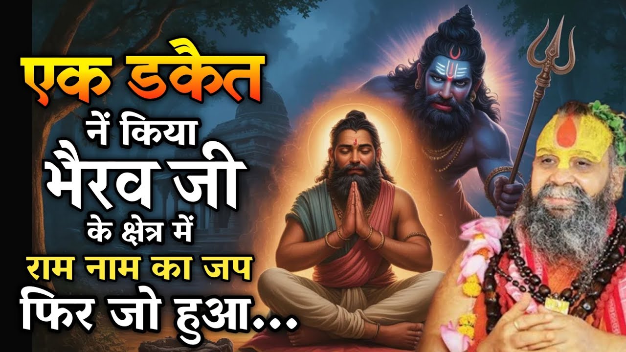 राम नाम की शक्ति ऐसी कि भैरव जी भी रुक गए 😱🙏 , rajendra das ji maharaj