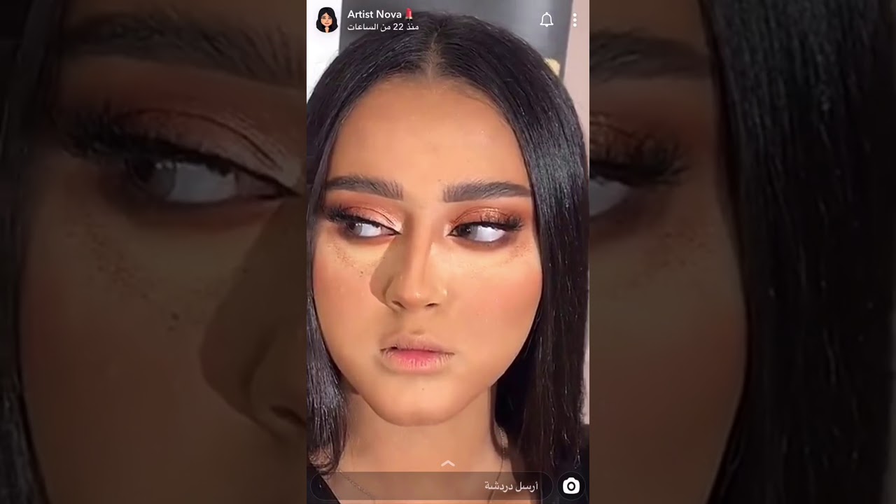 تتوريال ميكب لوك بنيات مع شيمر الآرتست نوفا عبدالعزيز makeup tutorial