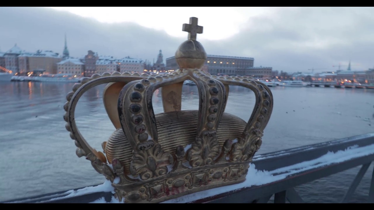 Travel video, one winter day in Stockholm, 4K