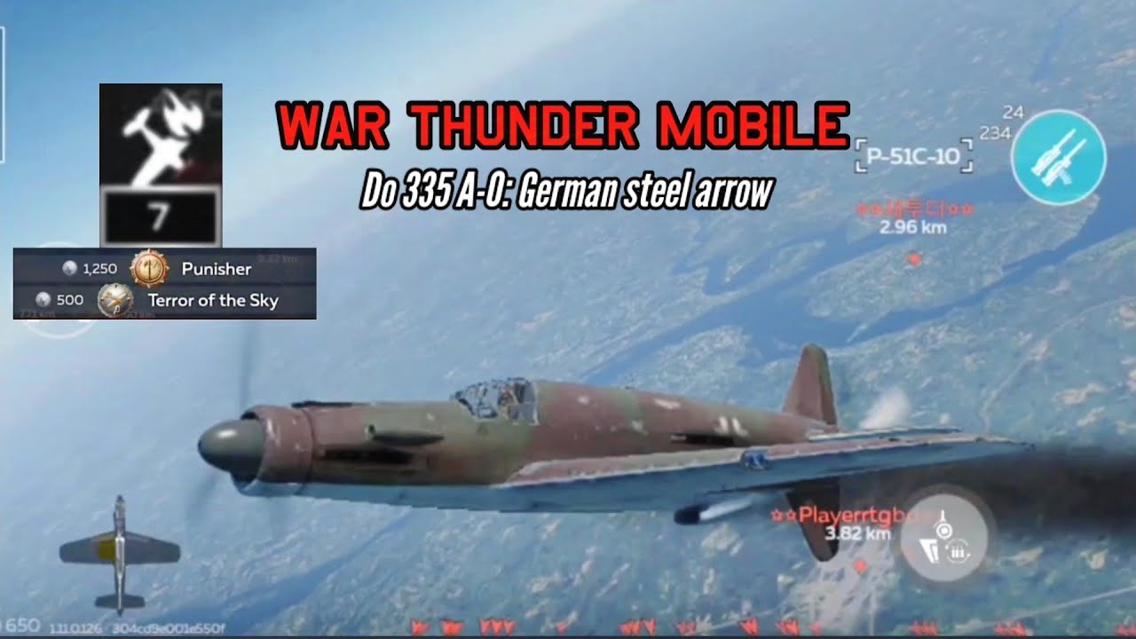 Do-335 A-0: German Steel Arrow - War Thunder Mobile