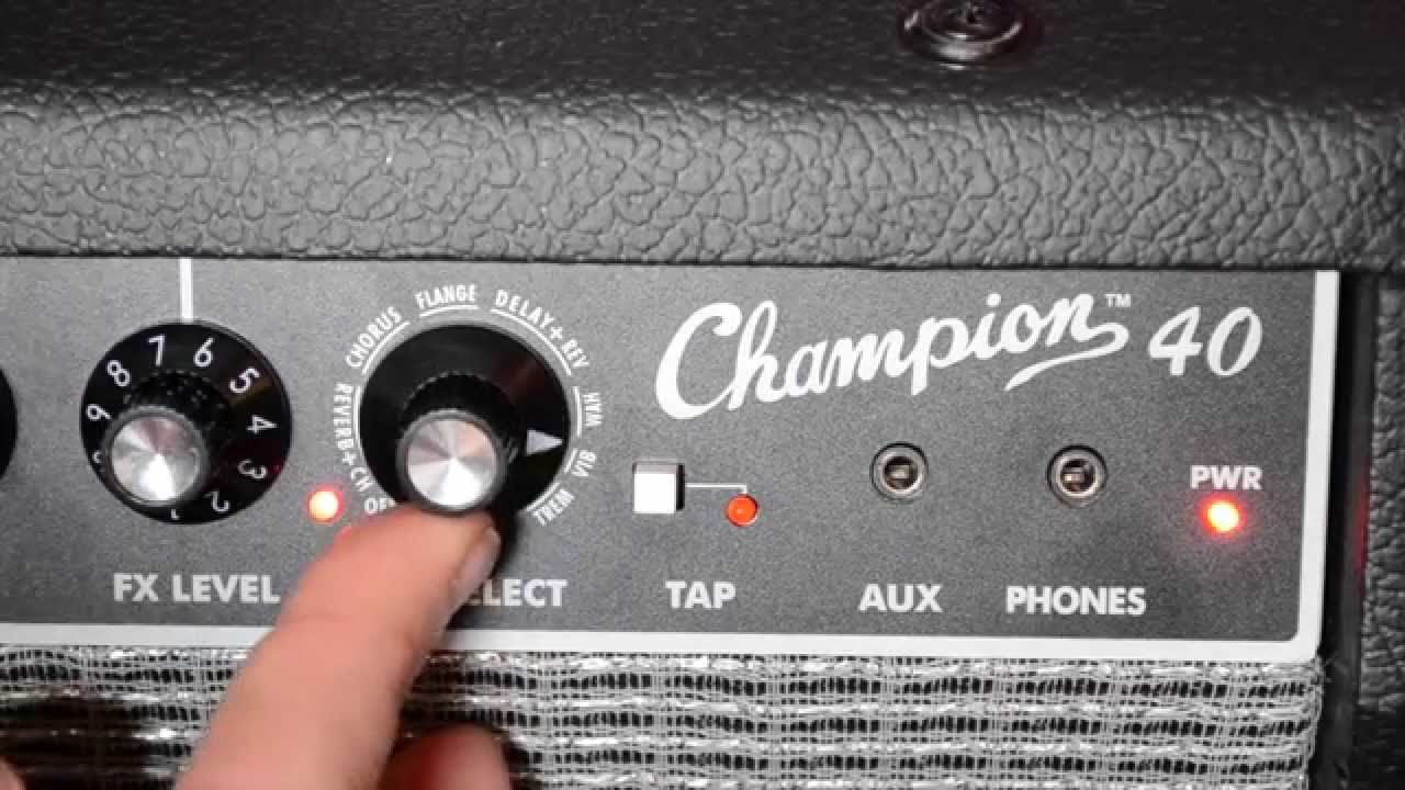 Fender Champion 40 effects