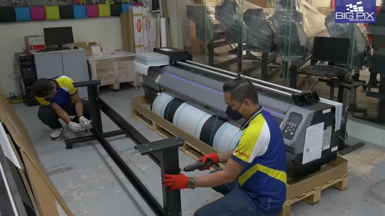 Mimaki JV100 160 Eco Solvent Printer Unboxing
