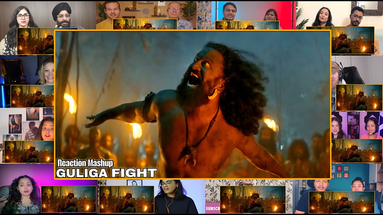 Kantara Chapter 1 GULIGA FIGHT Scene Reaction Mashup 🔥| Rishab Shetty | kantara chapter 1 reaction