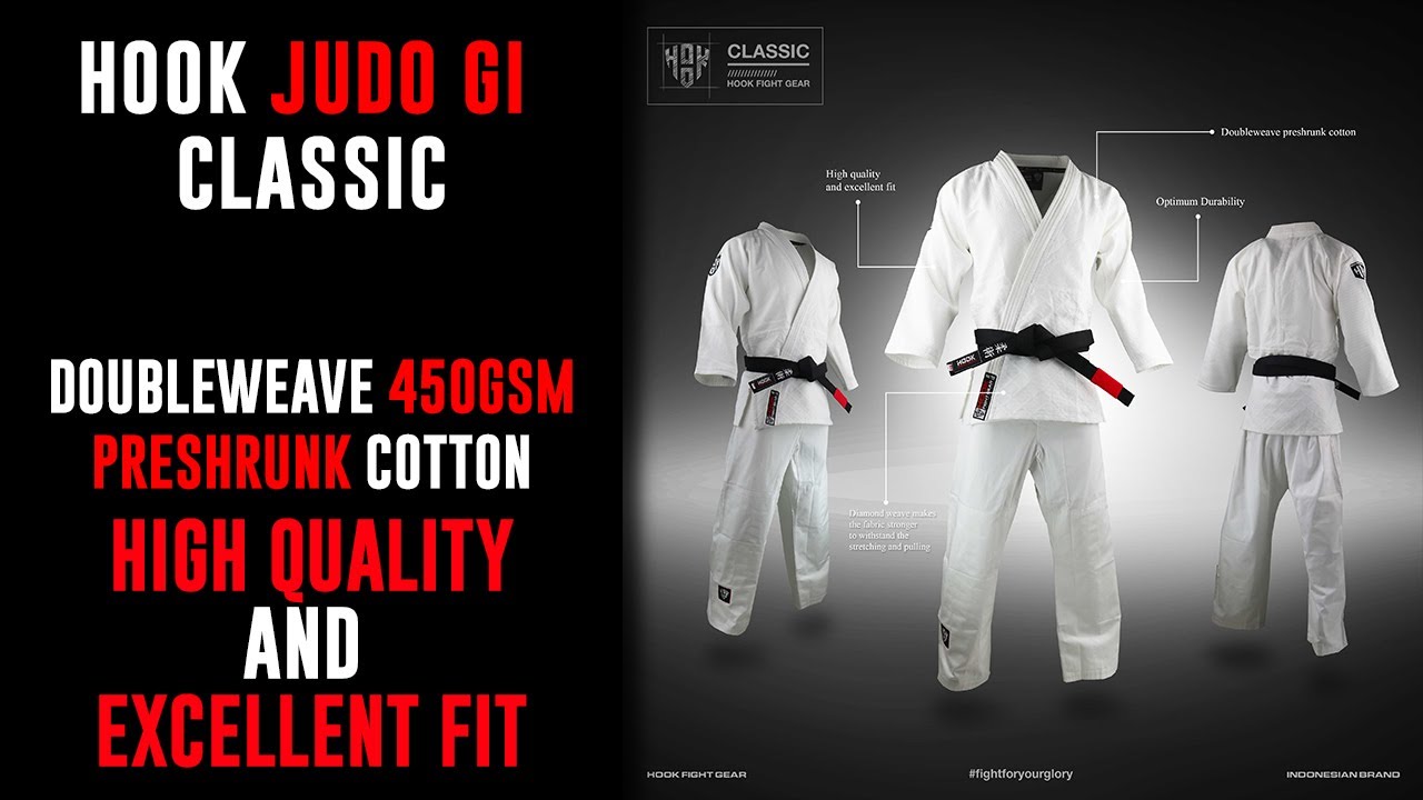 Hook Judo Gi Putih, Gi Judo Hook Fight Gear