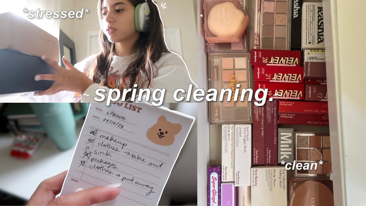 HUGE spring cleaning 🐇⭐ | hoarding, old memories, full day of cleaning | *this will motivate u*
