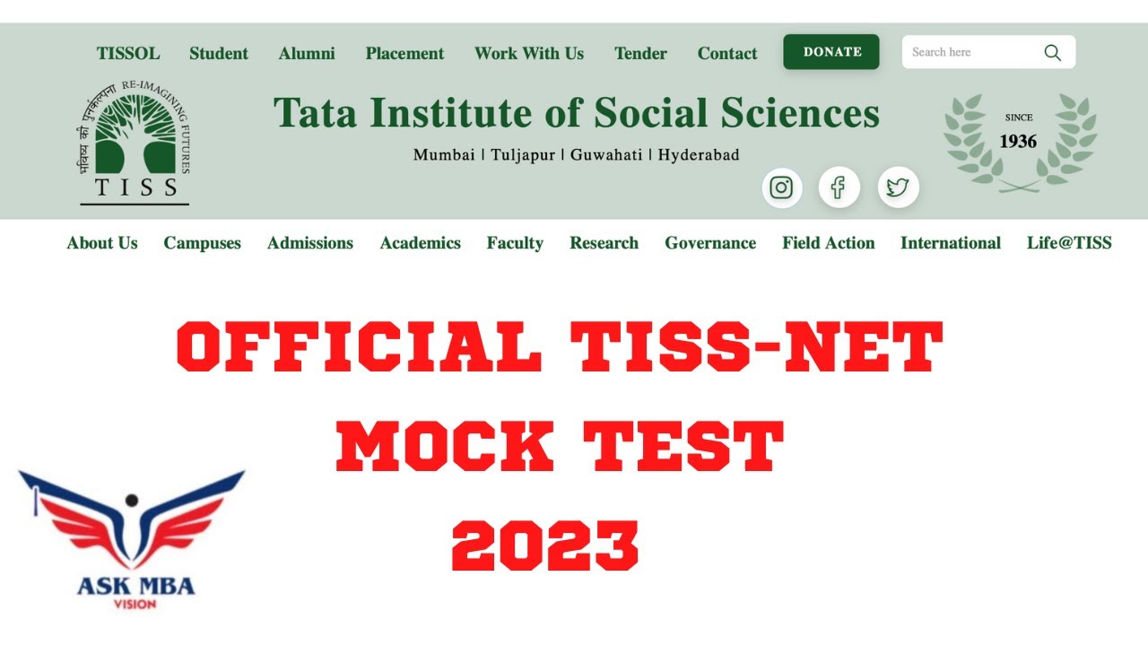 TISS-NET Official Mock Test 2023! TISSNET 2023 | How To Access TISS-NET official mock?