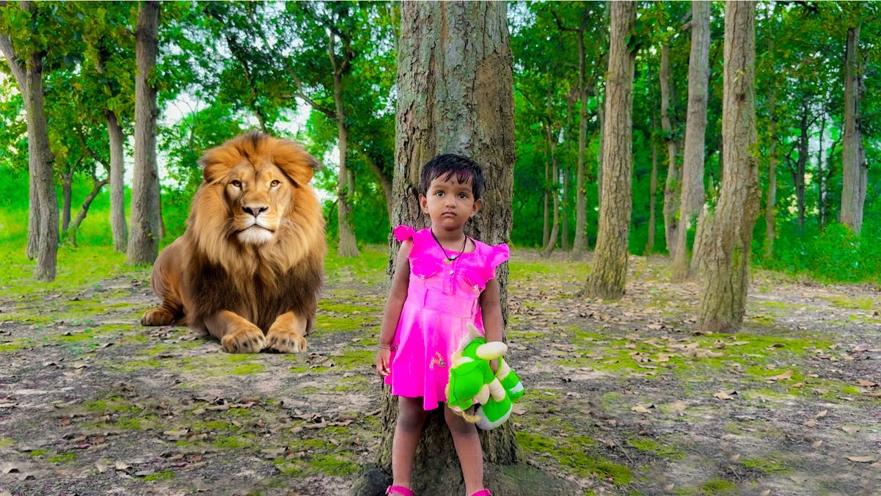 Lion Attack Kid In Forest | Lion Attack Hunter | Lion Attack Stories