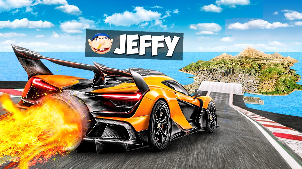 Jeffy Jumps SUPER MCLARENS Across ENTIRE MAP In GTA 5!