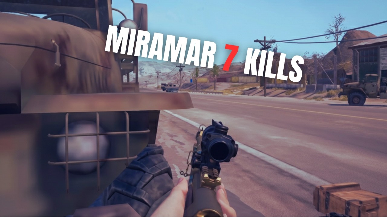 PUBG -  Battlegrounds Miramar 7 Kills Gameplay (No Commentary - 2K)