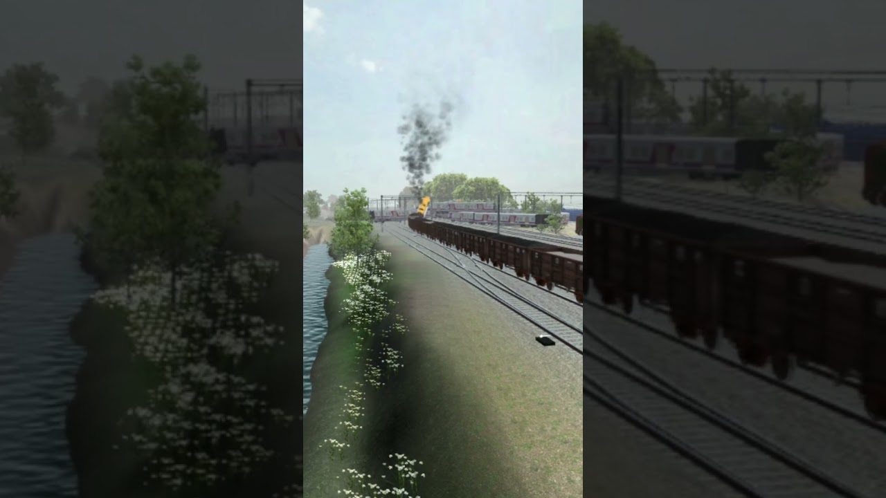 RG TRAIN DEMO WDS-6 local train accident ICF direlmet #yutubeshorts #train #gaming